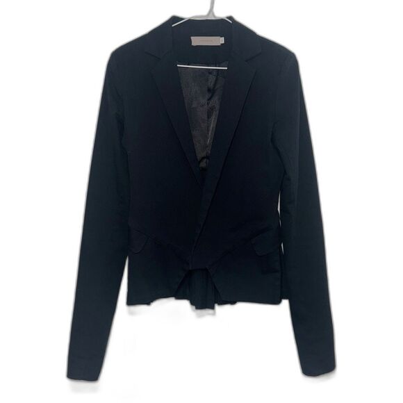 Preen Line Open Front Pleated Tail Blazer - Black L - Picture 1 of 5
